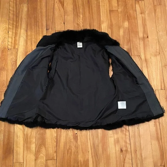 Jacqueline Riu Rabbit fur vest size L - Picture 12 of 15